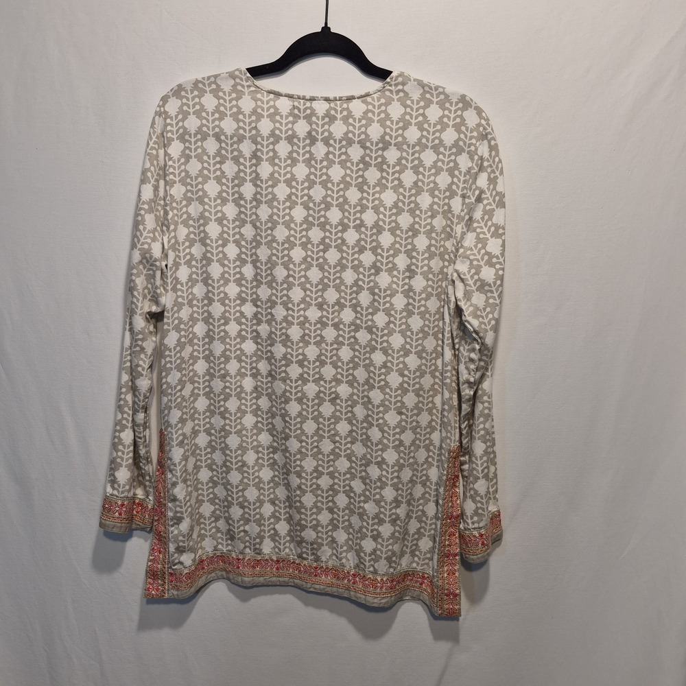 Sigrid Olsen Signature Md Womens Tunic Resortwear Artisanal Folkloric Boho Chic - Picture 8 of 9